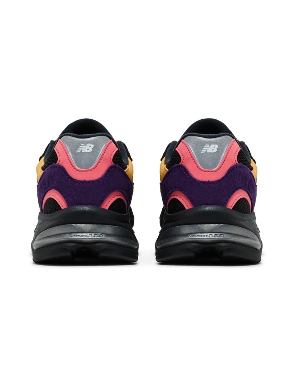 KITH / New Balance Black Yellow Purple Accent Runner - Men's size 10 - Picture 2 of 9